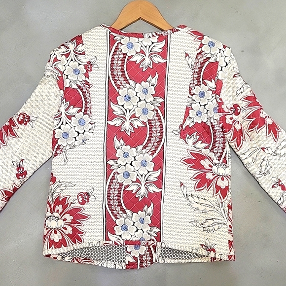 Zara TRF Quilted Floral Moto Jacket [Size Small] - Picture 6 of 12